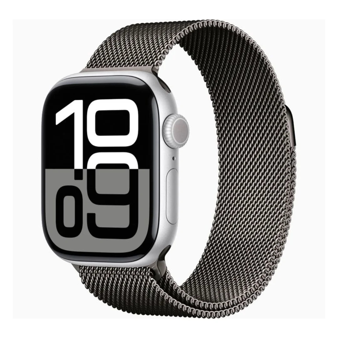Grey | Milanese Magnetic Loop Strap for Smartwatch | Stainless Steel Band | 42mm / 44mm / 45mm