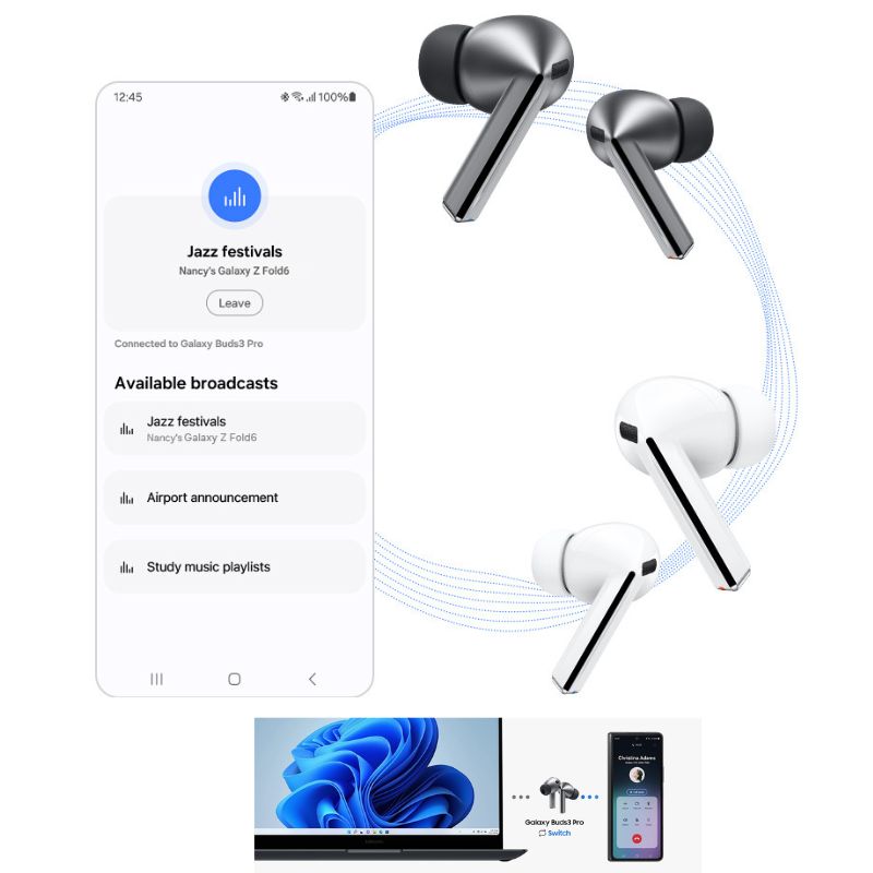 Pro Buds White | ANC Wireless Bluetooth Earbuds with Adaptive AI & Immersive Sound