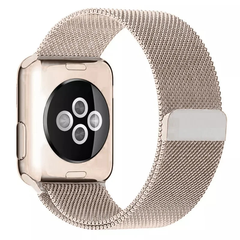 Pale Rose | Milanese Magnetic Loop Strap for Smartwatch | Stainless Steel Band | 42mm / 44mm / 45mm