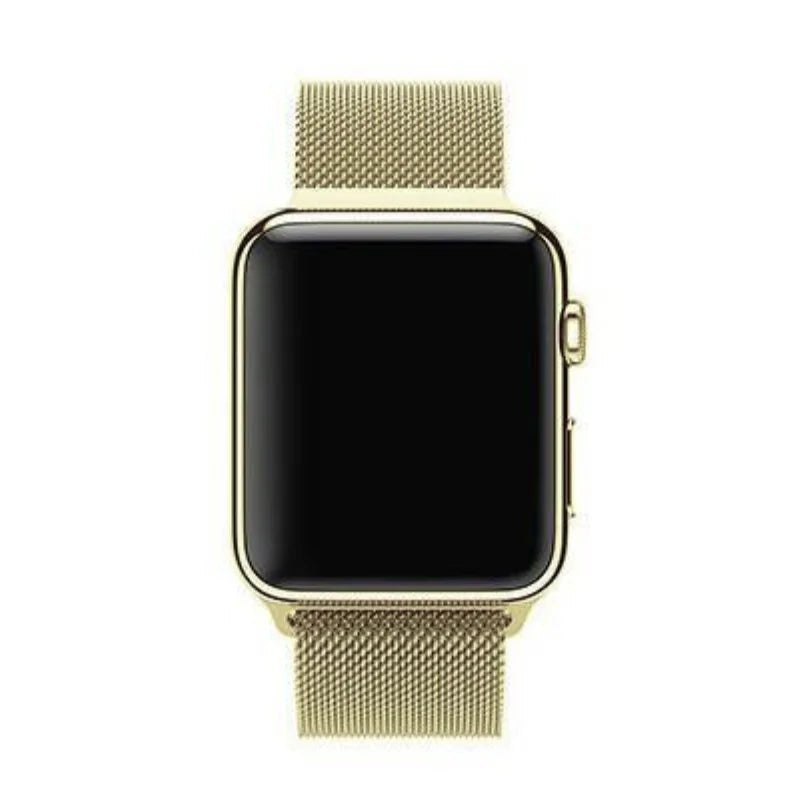 Soft Gold | Milanese Magnetic Loop Strap for Smartwatch | Stainless Steel Band | 42mm / 44mm / 45mm