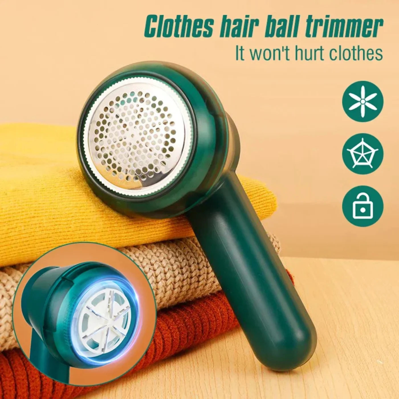 Electric Lint Remover | Rechargeable Anti-Pilling Fabric Shaver for Clothes & Sweaters