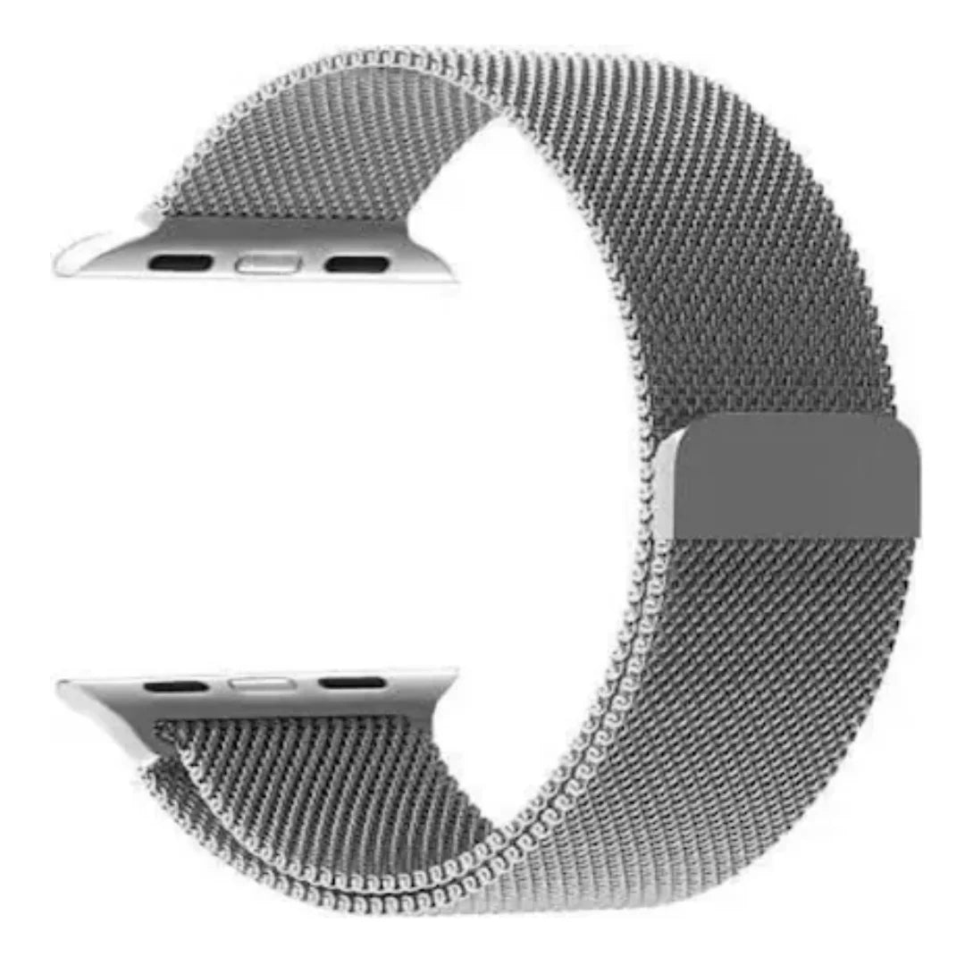 Grey | Milanese Magnetic Loop Strap for Smartwatch | Stainless Steel Band | 42mm / 44mm / 45mm