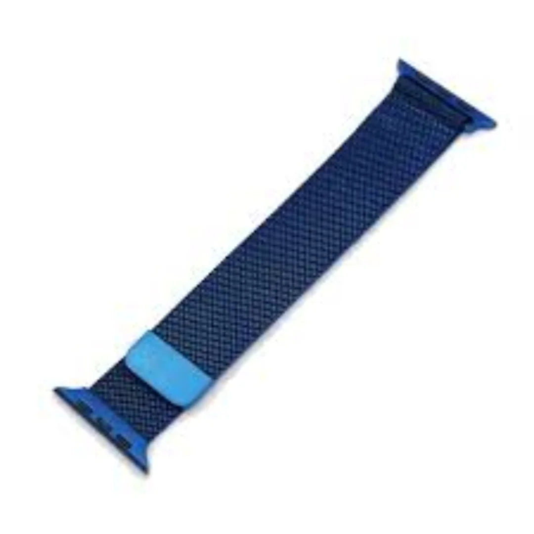 Blue | Milanese Magnetic Loop Strap for Smartwatch | Stainless Steel Band | 42mm / 44mm / 45mm