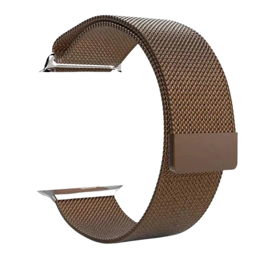 Coffee Color | Milanese Magnetic Loop Strap for Smartwatch | Stainless Steel Band | 42mm / 44mm / 45mm