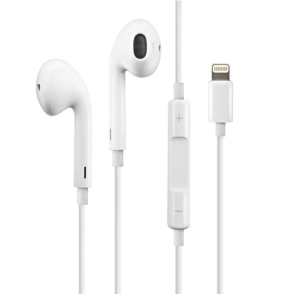 Certified Lightning Handsfree | Wired Earphones | Deep Bass & Clear Sound | White